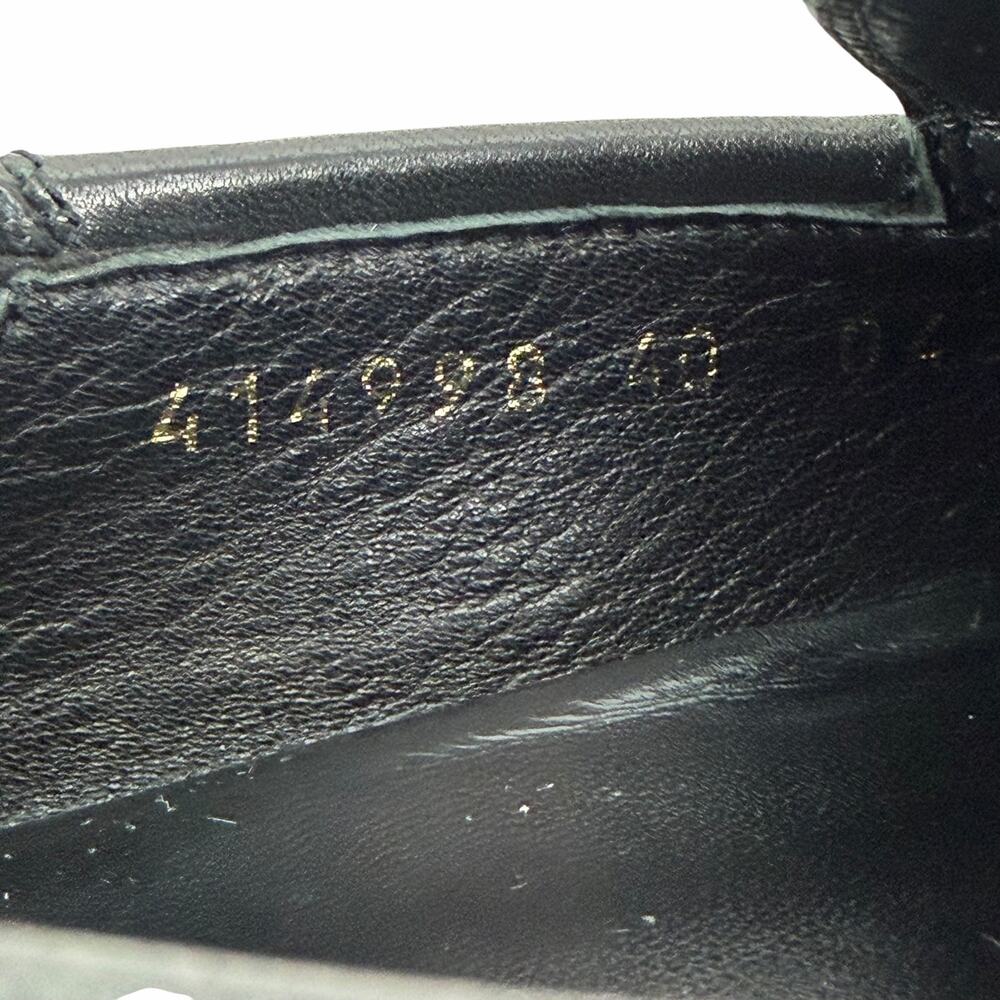 Gucci Brixton Leather Horsebit Loafers Mules Slide Black Size 40 - Picture 15 of 15